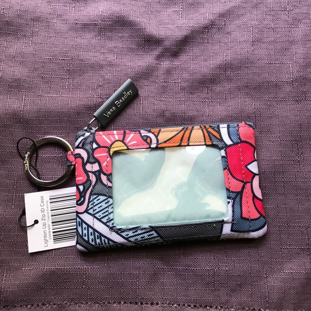 Vera Bradley NWT Tropical Evening Gray ID Case